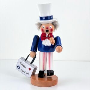 Steinbach Uncle Sam German Smoker New York Traveler HANDMADE In Germany